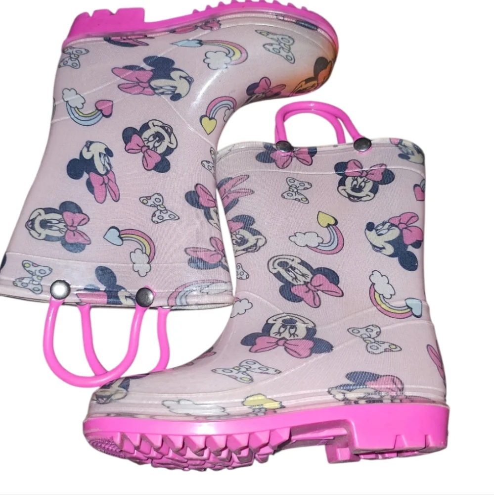 Kids Minnie Mouse Rain Boots